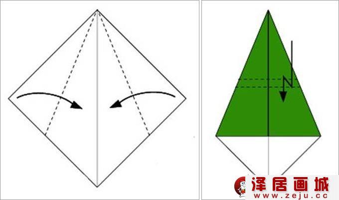 手工制作圣诞树折纸教程01