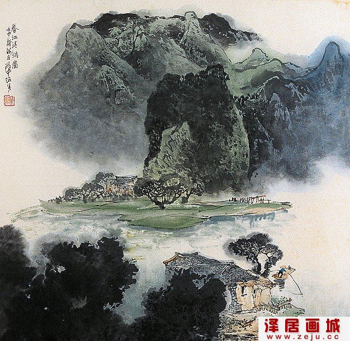 华拓山水画作品