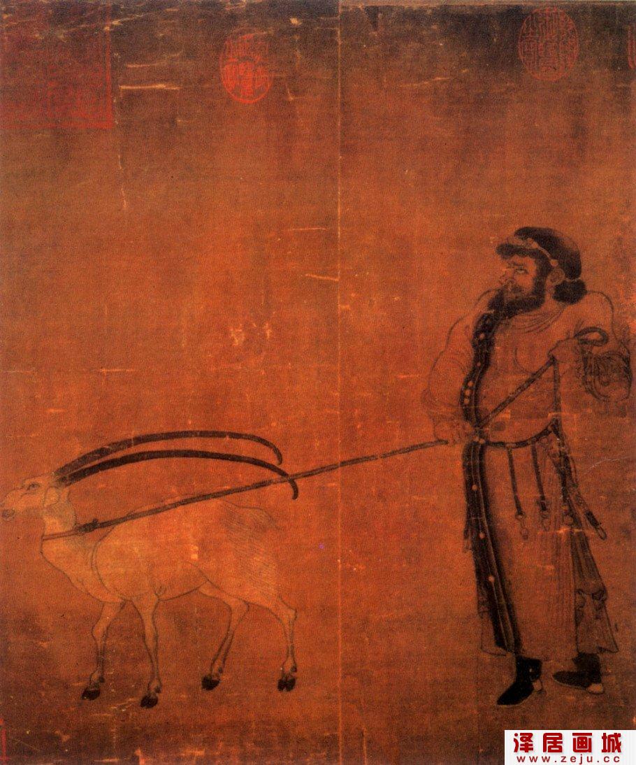 关于羊的国画