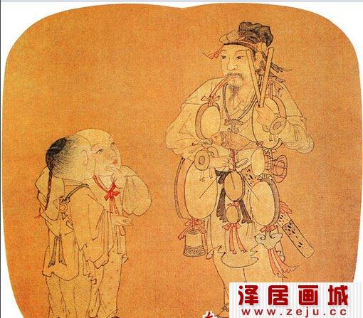 苏汉臣：杂技戏孩图