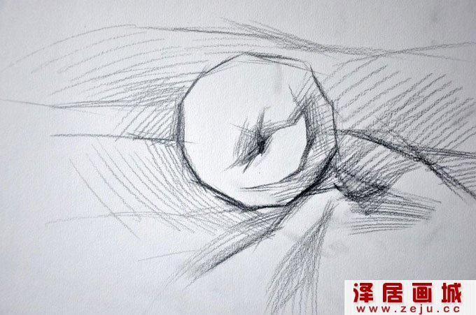 水粉画苹果绘画教程:单个苹果的水粉画法02
