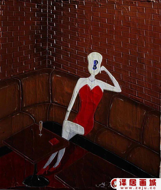 日本画家椿宗亲油画作品
