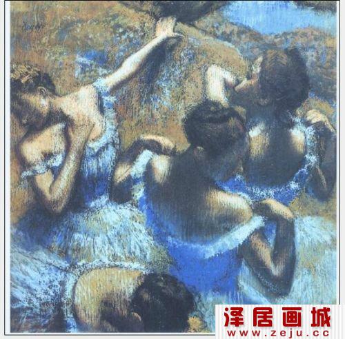 人物画：蓝色舞者
