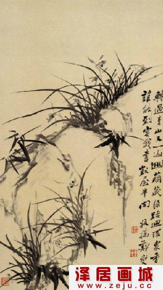 郑板桥墨竹图