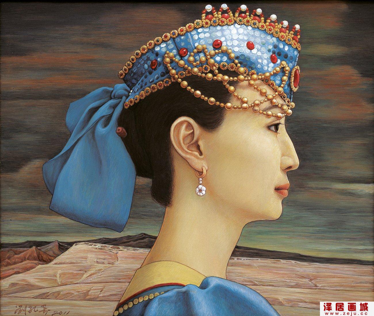 刘孔喜人物画《天山彩云》