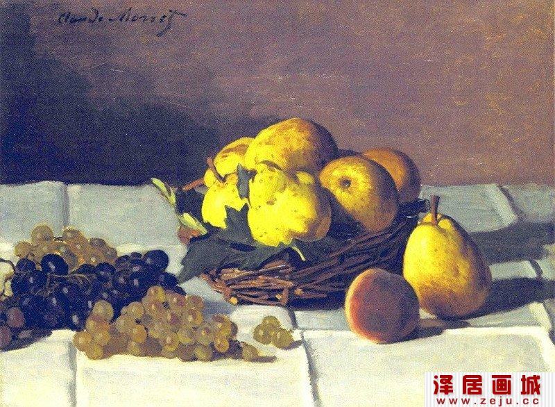 莫奈色彩静物画