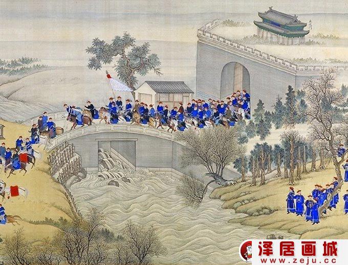 《康熙南巡图》第一卷：出永定门局部图一