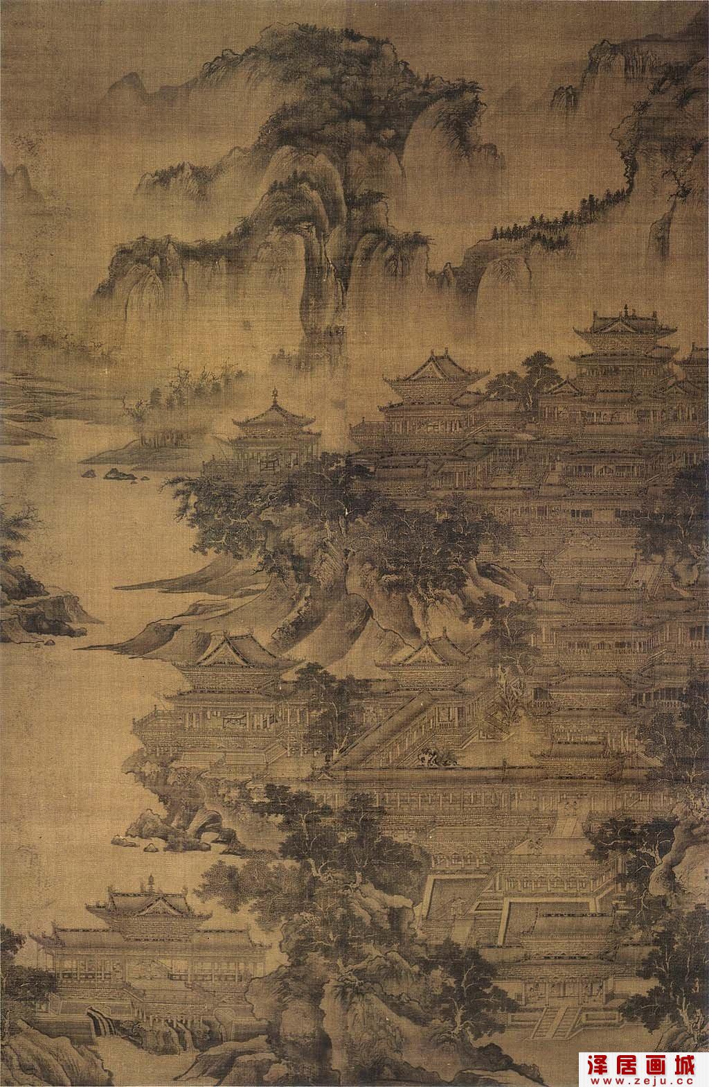 郭忠恕：明皇避暑宫图