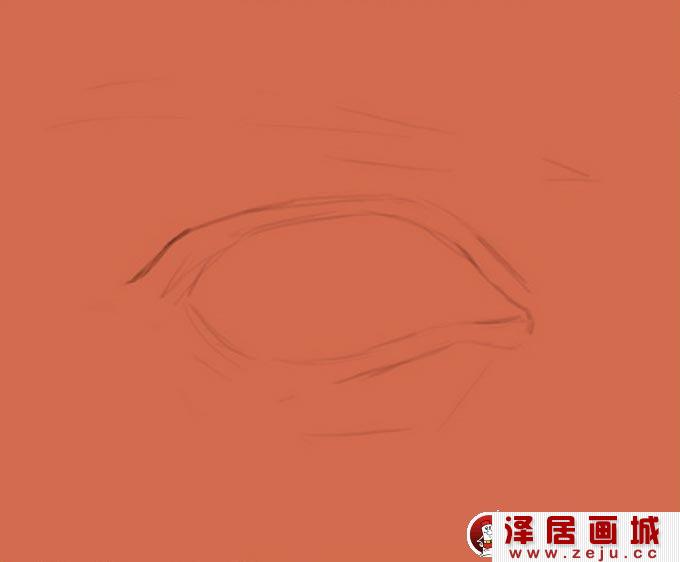 眼睛的绘画教程:PS逼真眼睛的画法01