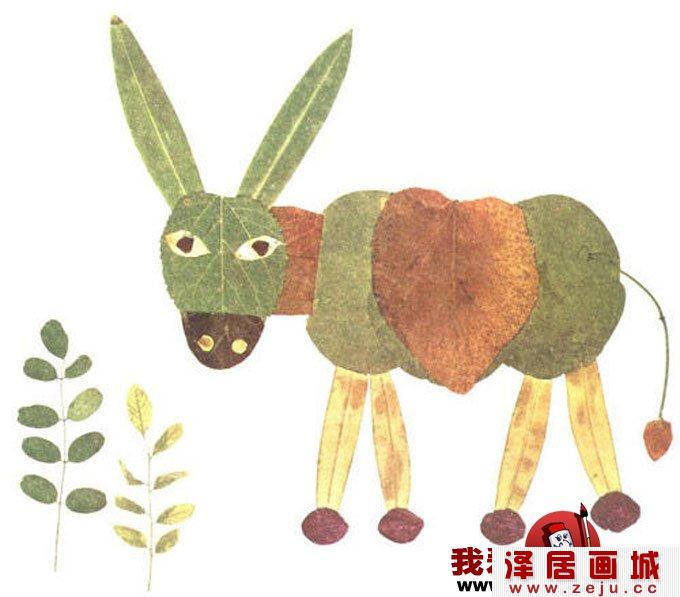 树叶粘贴画的制作图文教程1