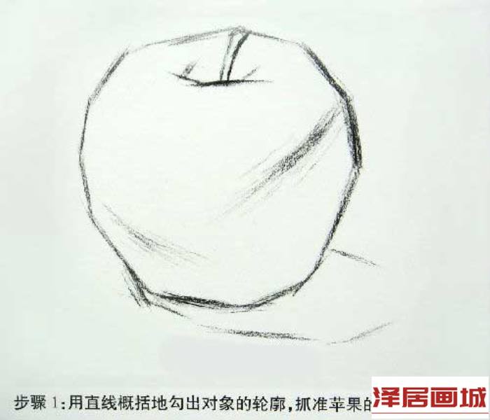 苹果写生步骤
