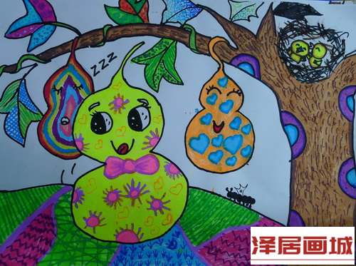 儿童画葫芦娃