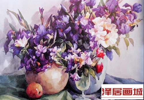 儿童画鲜花盛开