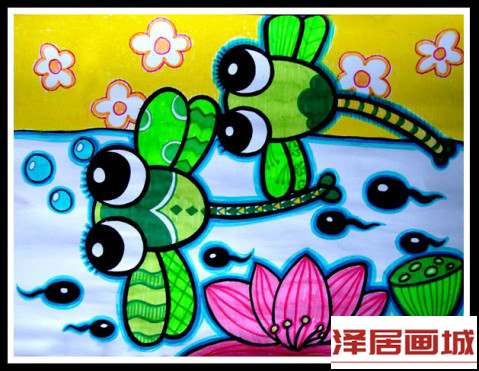 儿童画盛夏热浪来袭