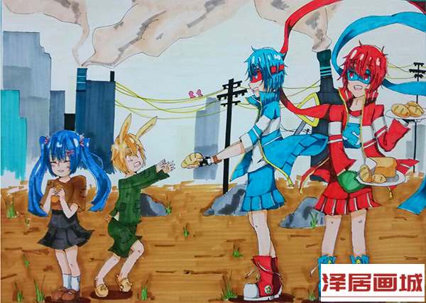 儿童画感动生活