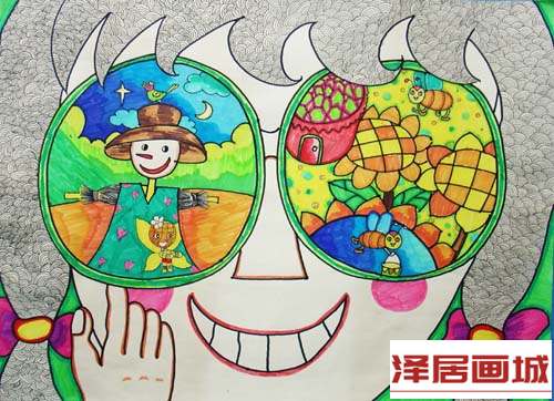 儿童画我们眼中的新世界