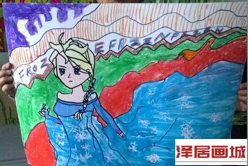 儿童画动漫美少女