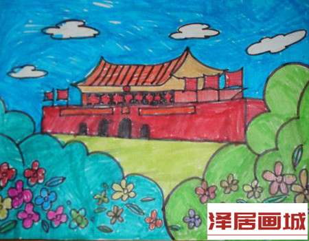 儿童画沁园春·中华颂