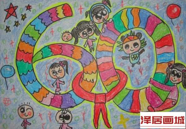 儿童画庆祝祖国华诞