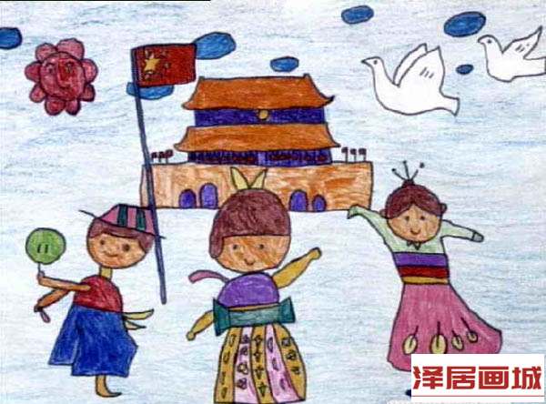 儿童画共享欢乐