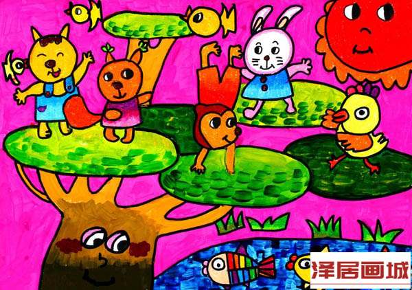 儿童画动物总动员