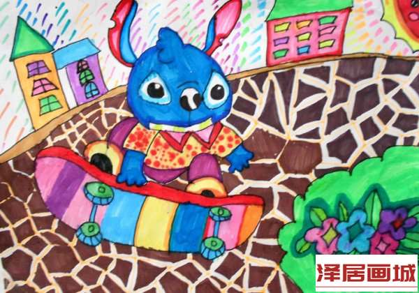 儿童画史迪奇