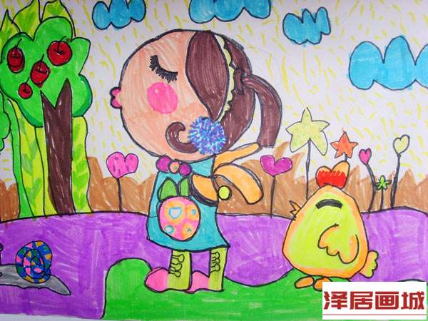 儿童画感受大自然
