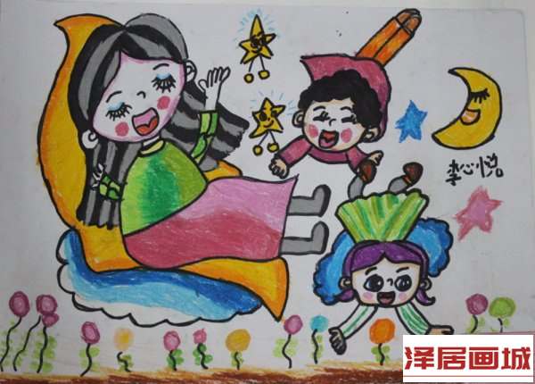 儿童画梦乡