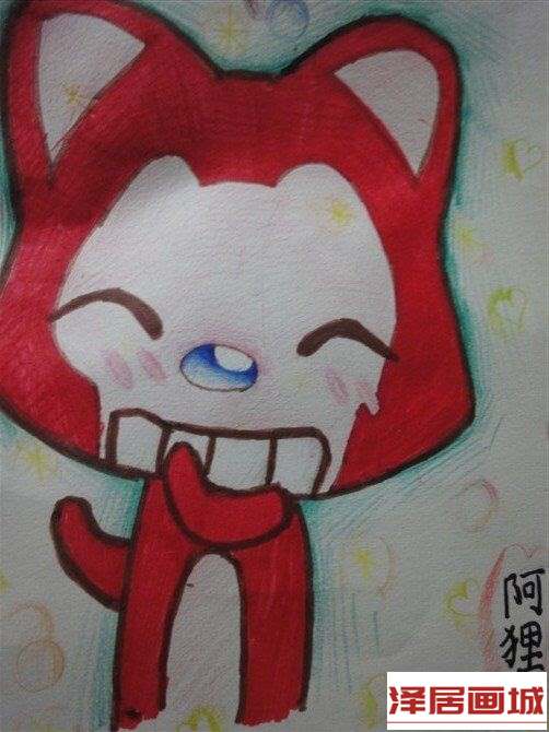 儿童画可爱的阿狸