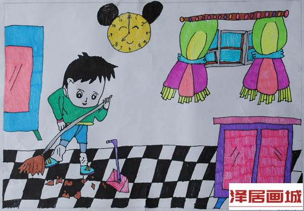 儿童画我爱我家