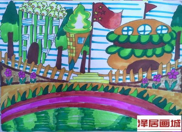 儿童画春天的味蕾