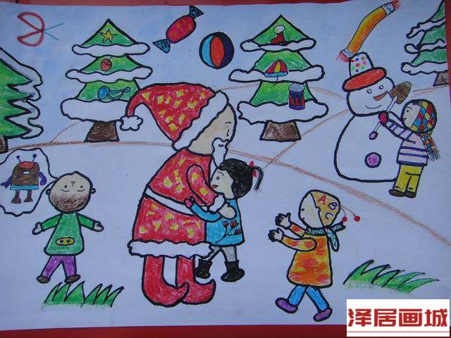 儿童画新年心愿