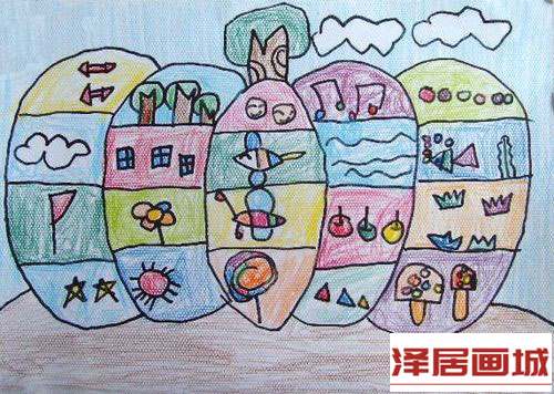 儿童画特别的南瓜