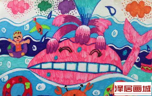 儿童画我的创意夏天