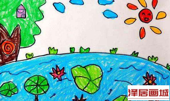 儿童画夏天真好