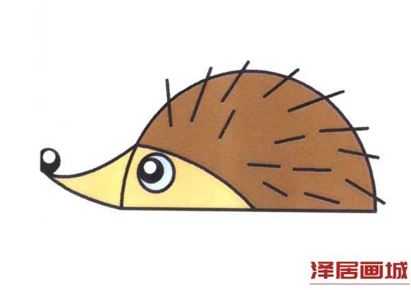简单可爱小刺猬简笔画图片教程
