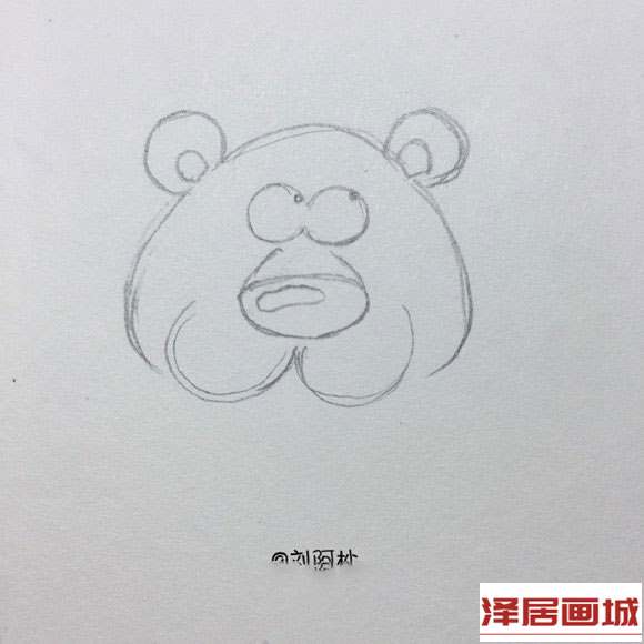 简笔画卡通风的老虎先生