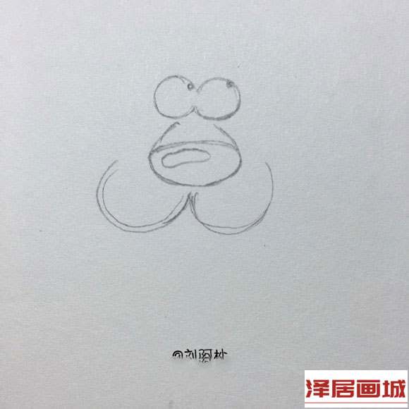 简笔画卡通风的老虎先生