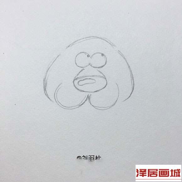 简笔画卡通风的老虎先生