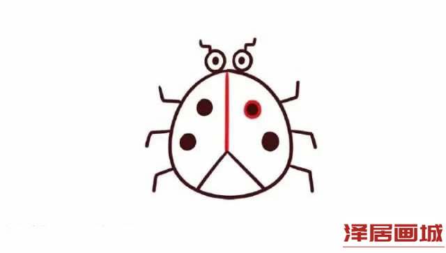 数字10简笔画瓢虫的图片步骤