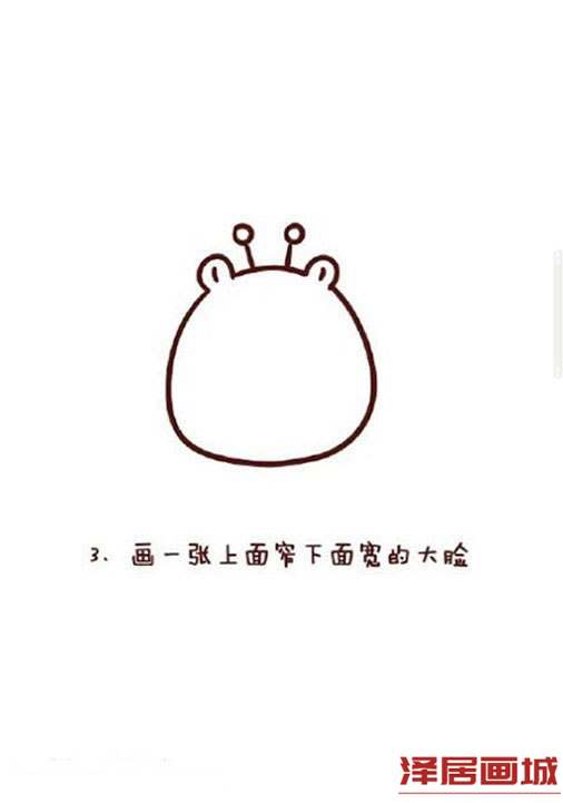 简笔画卡通长颈鹿的画法步骤