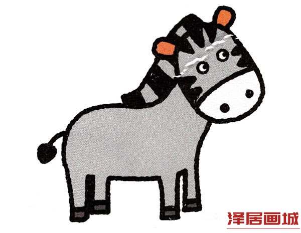简笔画可爱小马的步骤教程