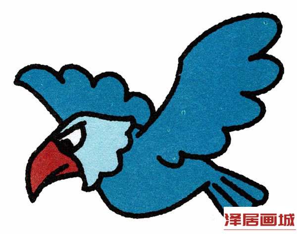 简笔画展翅的老鹰图片教程