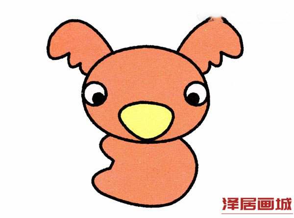 可爱树袋熊简笔画的图片教程