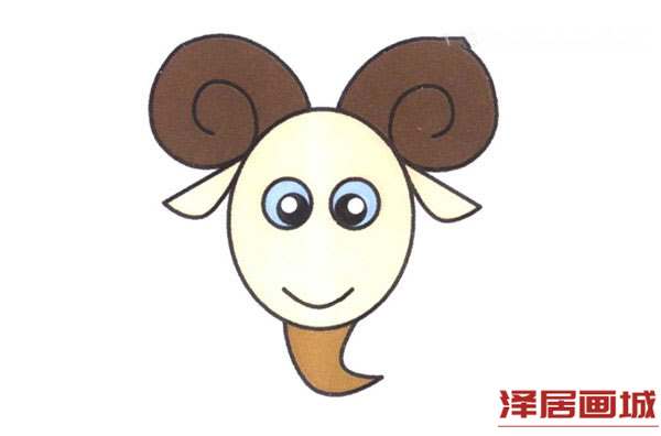 简单绵羊简笔画的画法图片教程