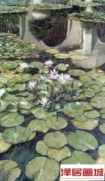 儿童画荷花