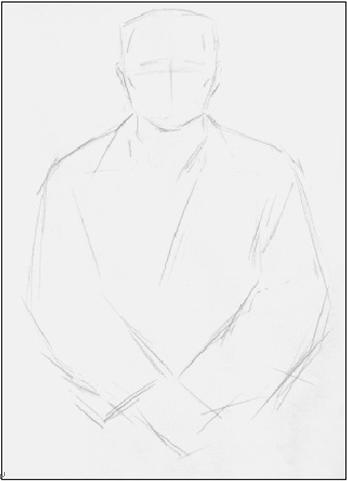 素描半身像