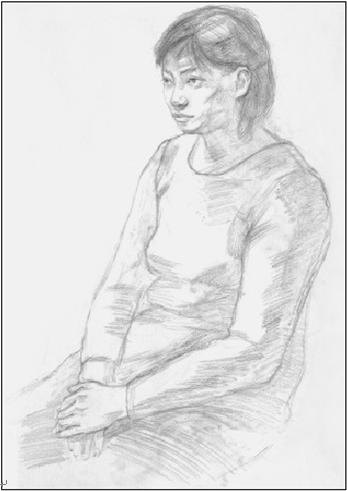 素描半身像