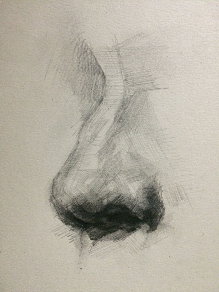 素描鼻子的画法