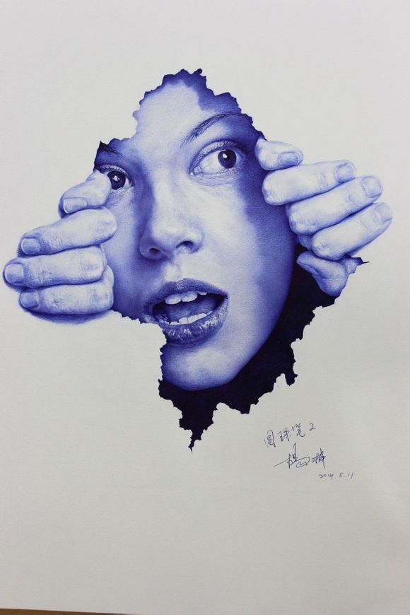 圆珠笔素描